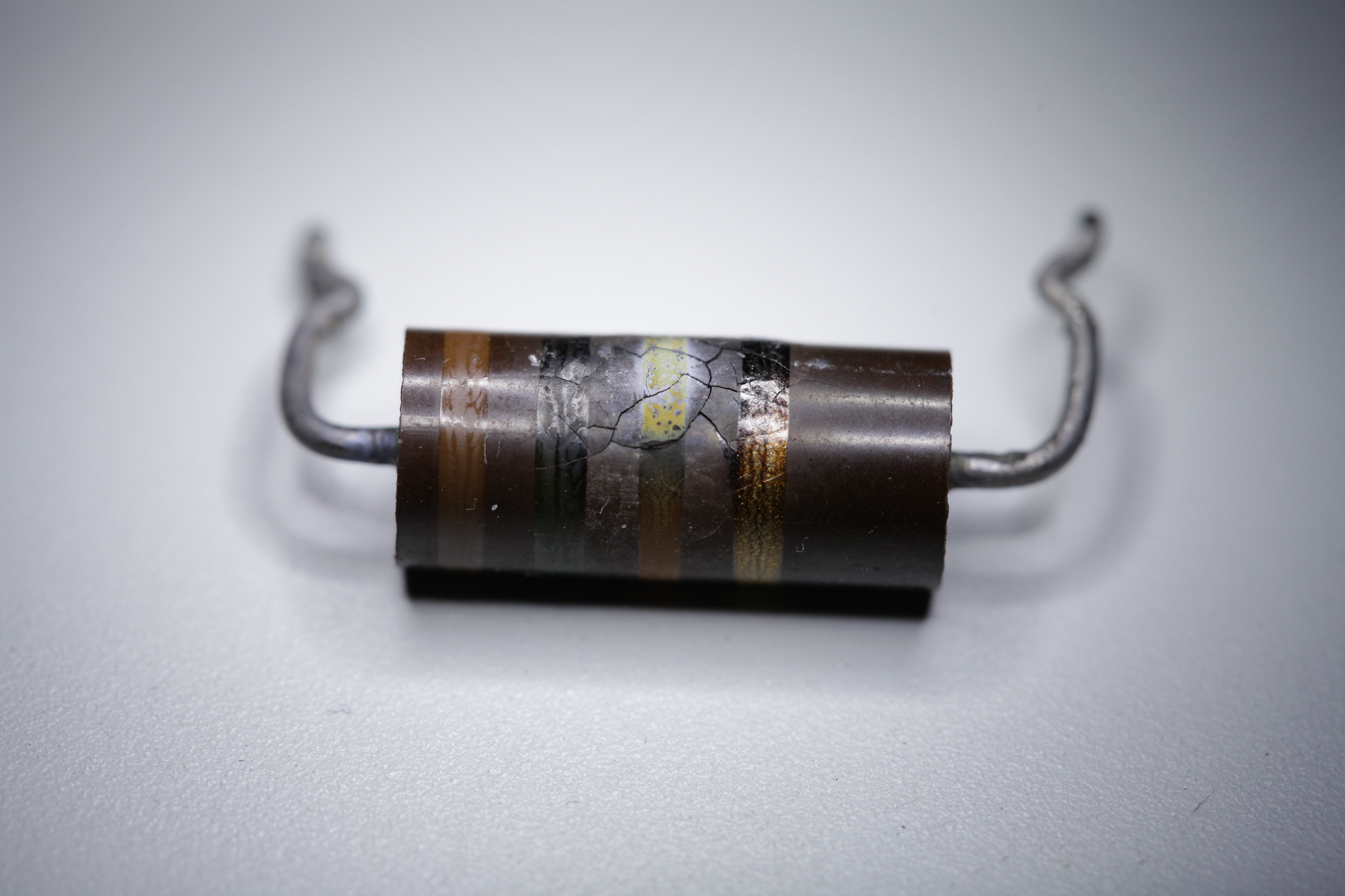 Failed power resistor R73 Burned Power resistor